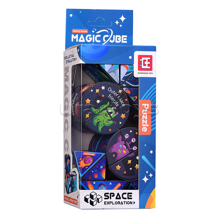 Головоломка "Магический куб" 3 в 1 в коробке