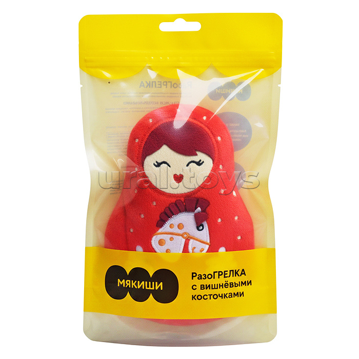 Игрушка с вишнёвыми косточками "Матрёшка с лошадкой"
