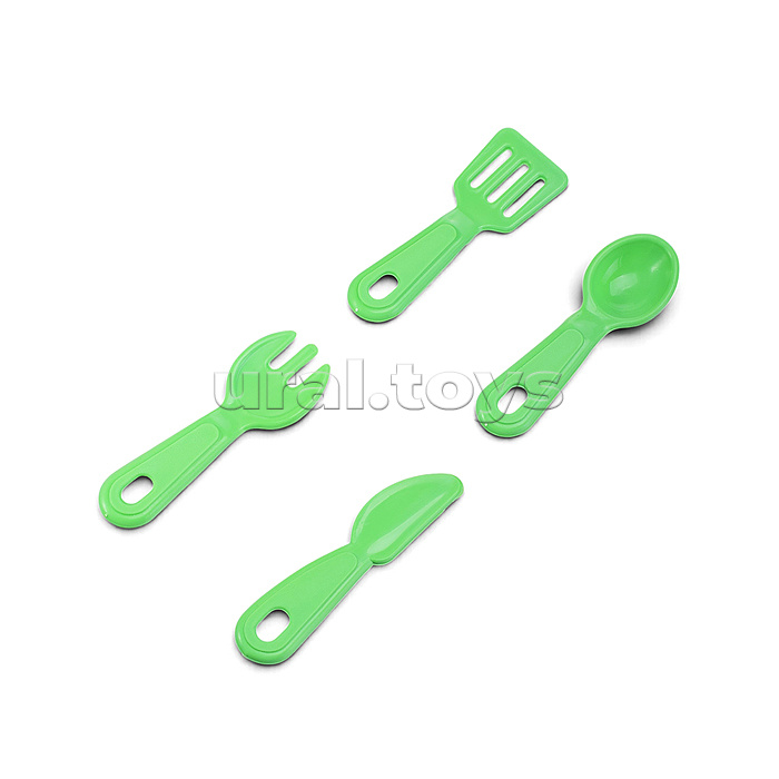 Набор посуды "Candy&Ken" в лотке, 21 предмет (в ассорт.)