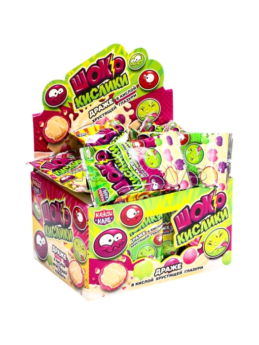 Драже в кислой хрустящей глазури "ШокоКислики" 10г*30шт