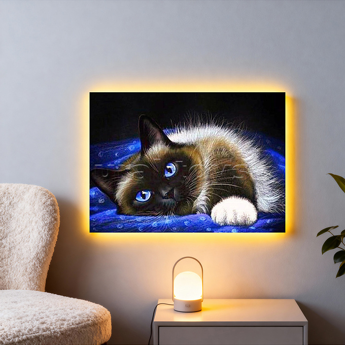 Мозаика алмазная "Изящность" (светится в темноте) 20*30см.