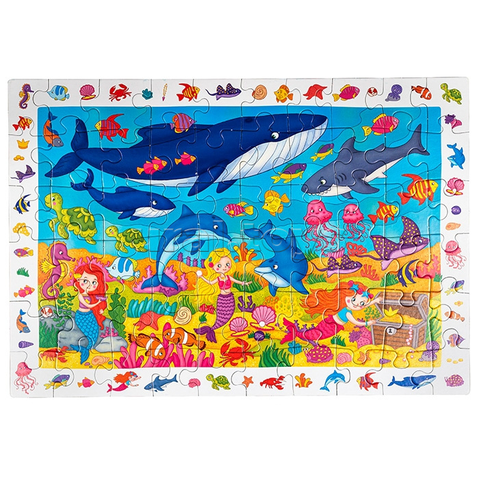 IQ Пазл с развивающей игрой 60 "Русалочки" 4+