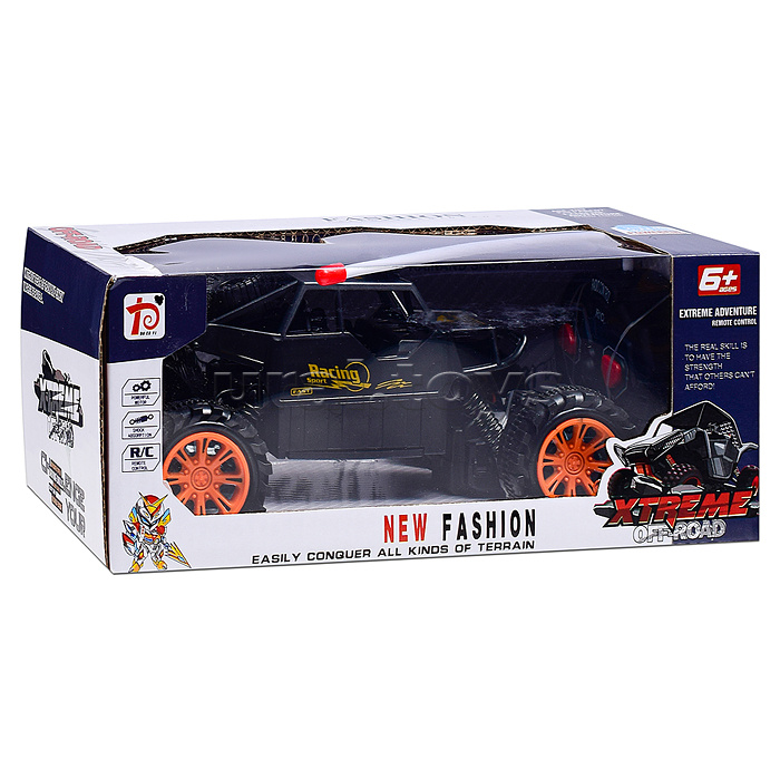 Машина "Ралли" черная р/у, 27MHz, в коробке