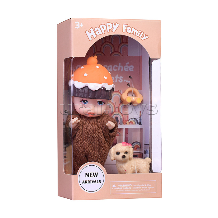 Пупс "Сашенька" с аксессурами, в коробке