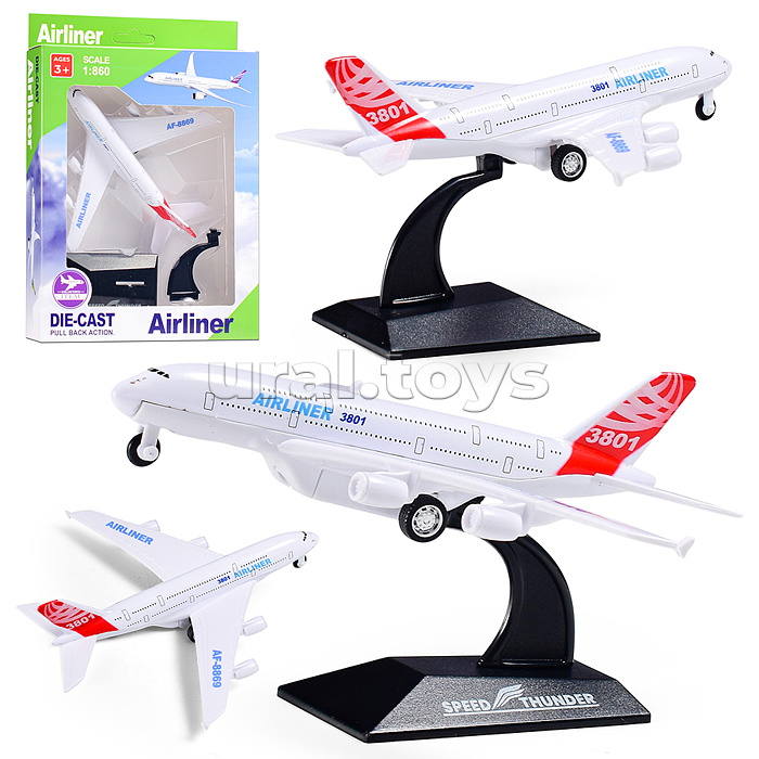 Самолет, металл "Властелин неба" в коробке