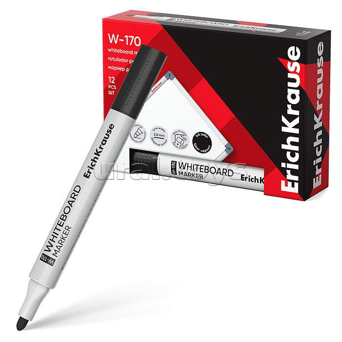 Маркер для досок W-170, цвет чернил черный