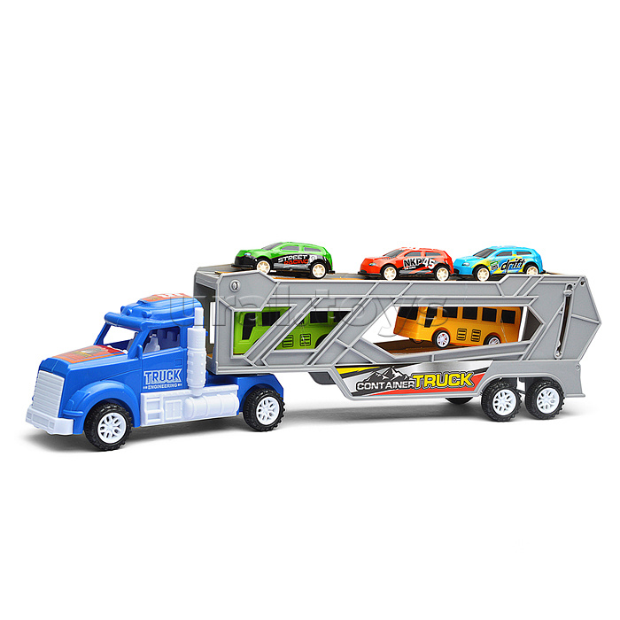 Автовоз "АвтоШаттл" с набором машин, под колпаком