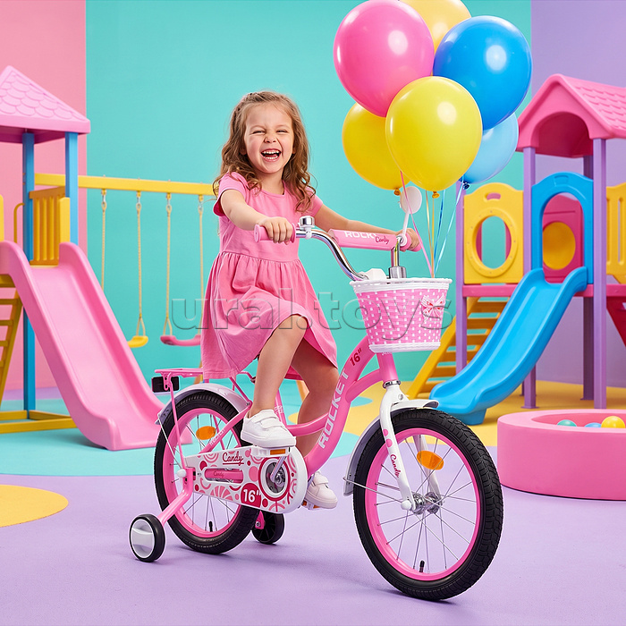 Велосипед 16" Rocket Candy, цвет розовый