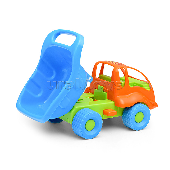 Набор №56: "Муравей", автомобиль-самосвал + ведро-крепость малое, лопатка малая №3, грабельки малые №3
