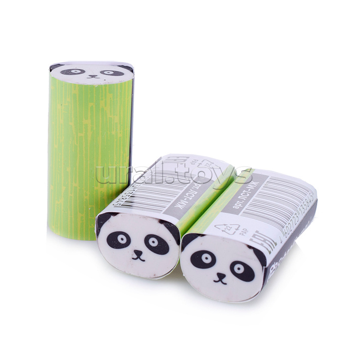 Ластик "CUTE ANIMALS" резина 50х26х16 мм прямоугольная ассорти мягкий карт. держатель инд