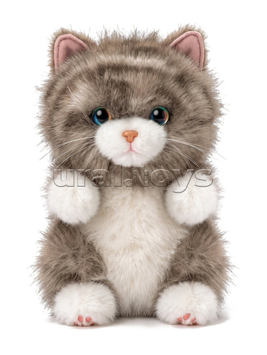 Кошечка Бело-Серая, 15 см