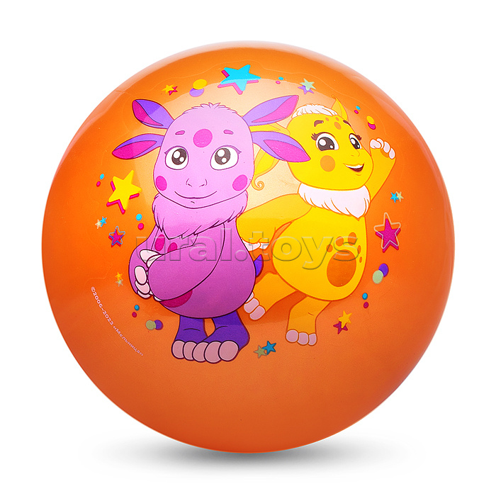 Мяч пвх 23 см "Лунтик" с наклейкой, в сетке