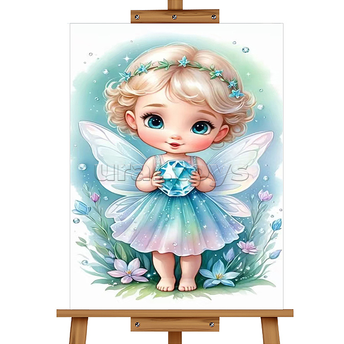 Мозаика алмазная "Маленькая фея" 20*30см