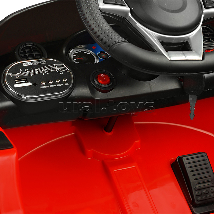 Электромобиль "Скоростной заезд" на аккумуляторе, с р/у управлением, в коробке (красный)