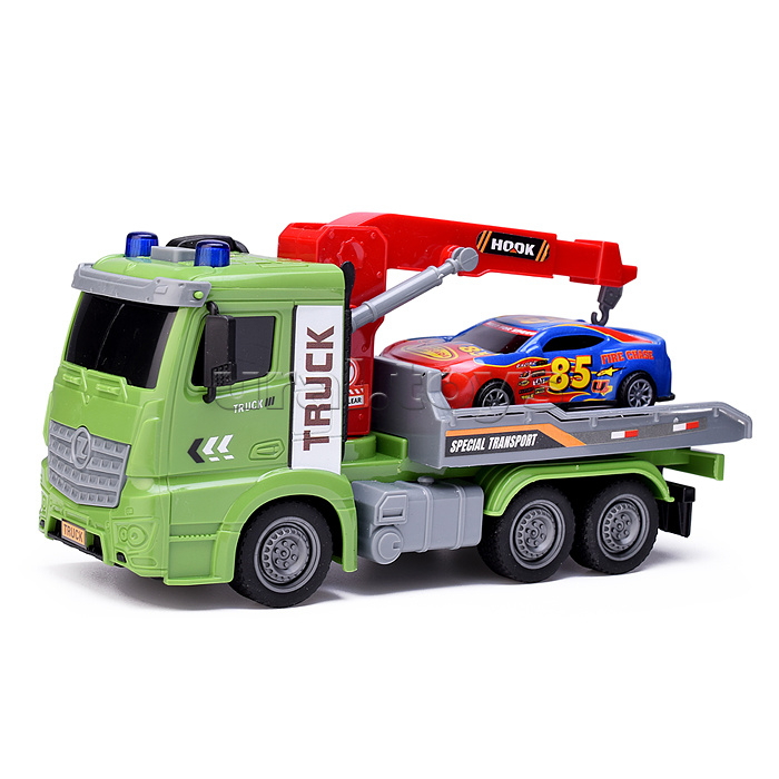 Машина "Автоперевозчик" на батарейках, в коробке