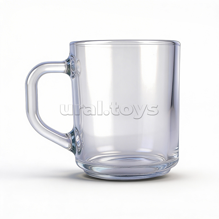 Кружка для росписи "Синий монстрик" стеклянная