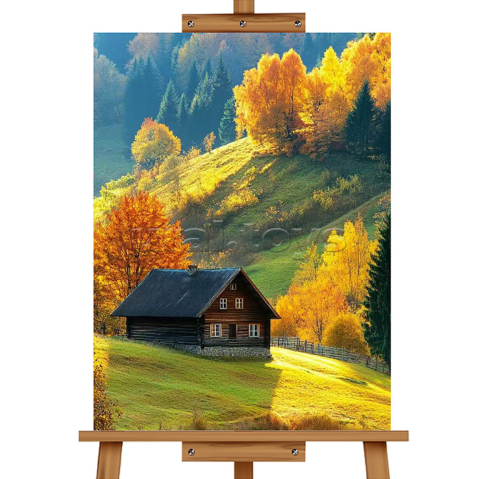 Набор для рисования "Картина по номерам 40*50 см. Осень"