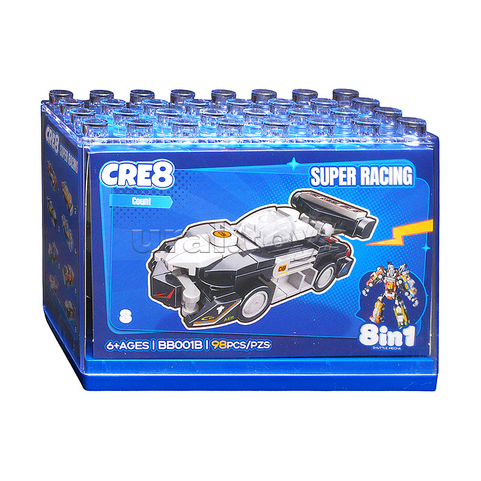Конструктор "Робот-суперкары" 8 в 1 в коробке