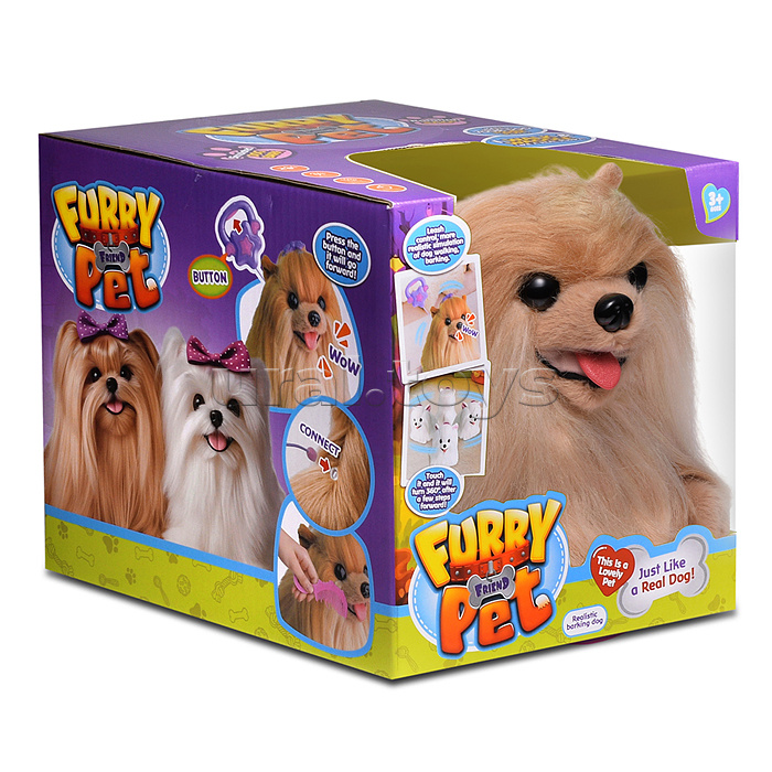 Собака "Тошка" (бегает, кружится, меняет голос) в коробке