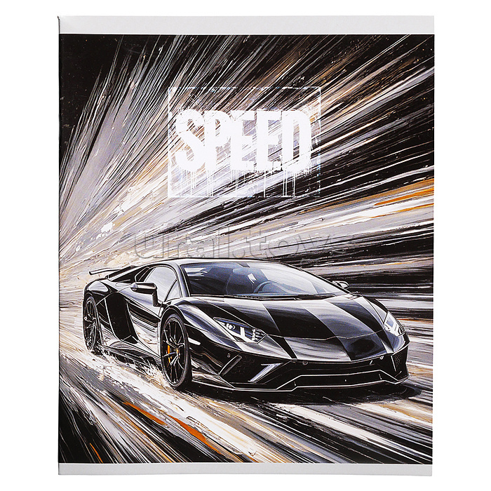 Тетрадь 40л. клетка "Speed" А5 скрепка