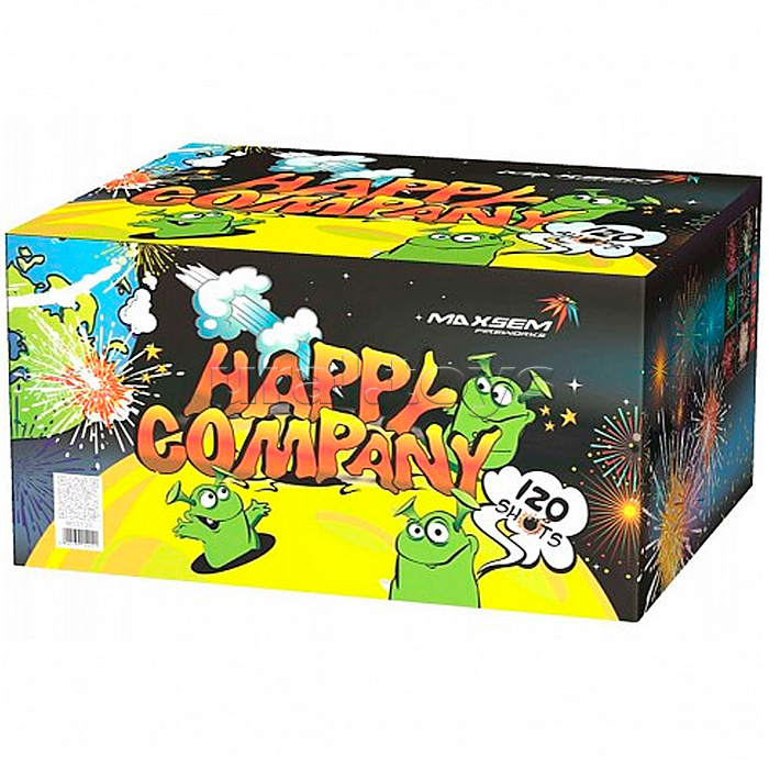 
Батарея салютов "Happy Company" (1,2" х 120 залп.) * в кор. 1 шт. Срок до 01.02.28
