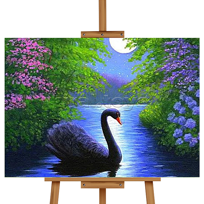 Мозаика алмазная "Одиночество" (светится в темноте) 20*30см.