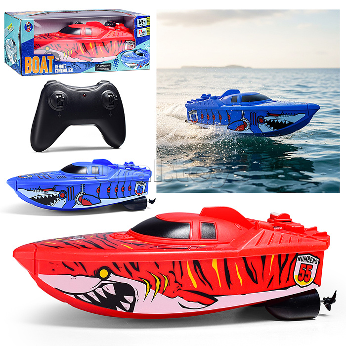 Лодка "Касатка" р/у, 27MHz, в коробке