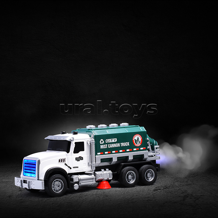 Машина "Мусоровоз" (свет, звук, спрей) в коробке