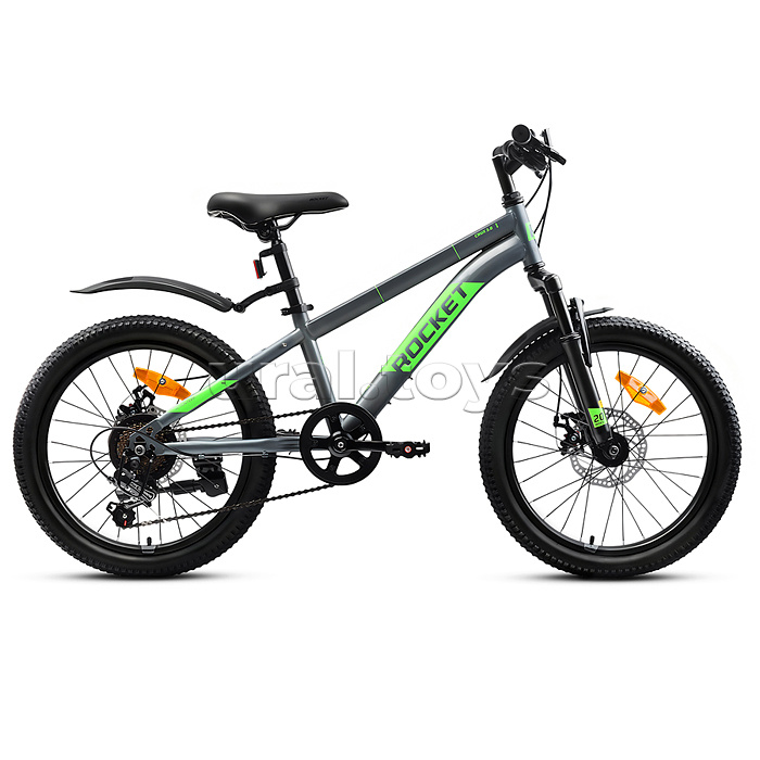 Велосипед 20" Rocket Crux 3.0 , цвет серый, размер 11"
