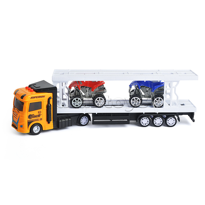 Автовоз с квадроциклами, в коробке