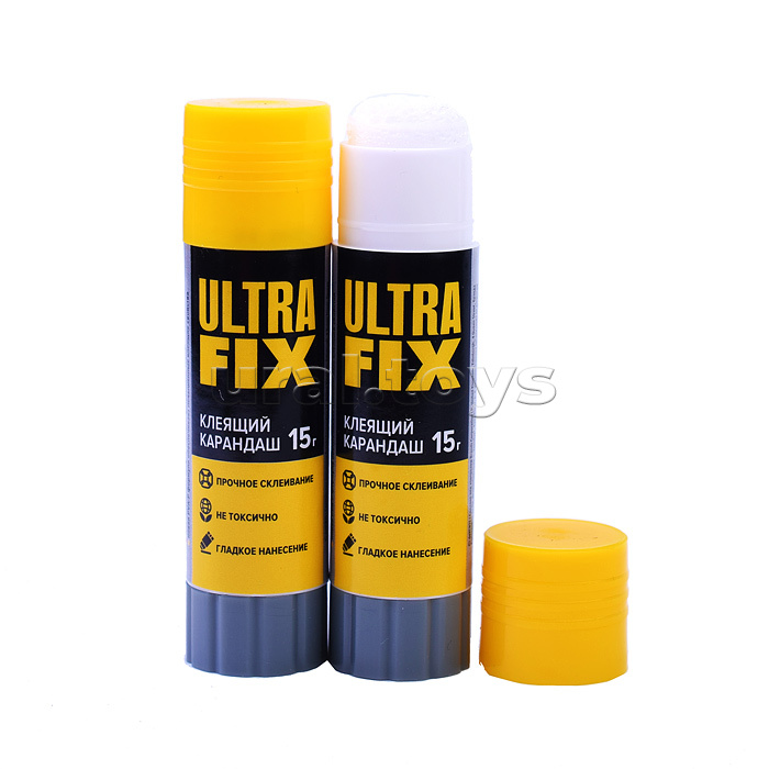 Клеящий карандаш PVA-P основа "Ultra Fix" 15 г в картонном дисплее с пластиковым поддоном