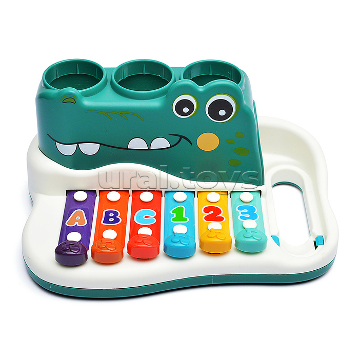 Металлофон "Крокодил" в коробке