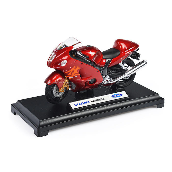 Мотоцикл 1:18 Suzuki Hayabusa, красный Мотоцикл 1:18 Suzuki Hayabusa, красный