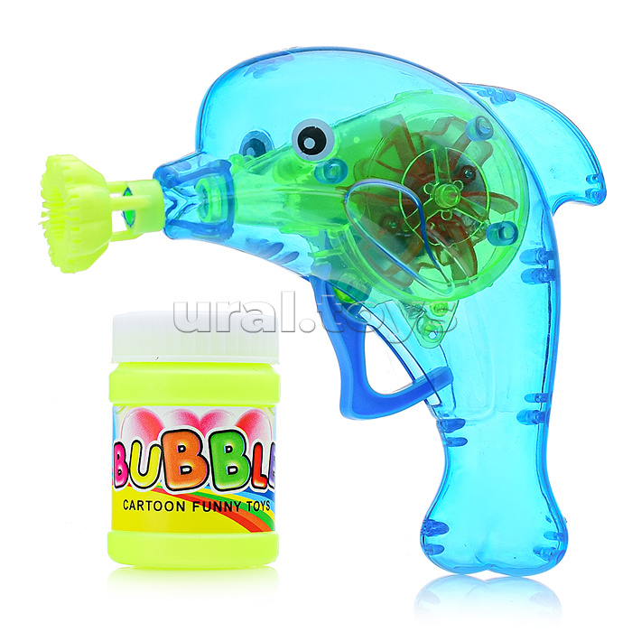 Пистолет для мыльных пузырей "Дельфин" в пакете