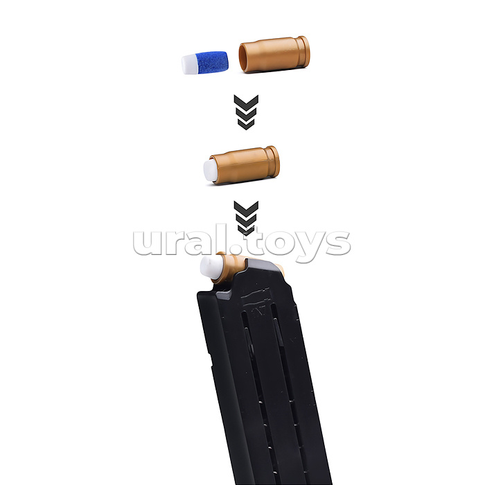 Пистолет "Штурм-1" с мягкими пулями, в пакете