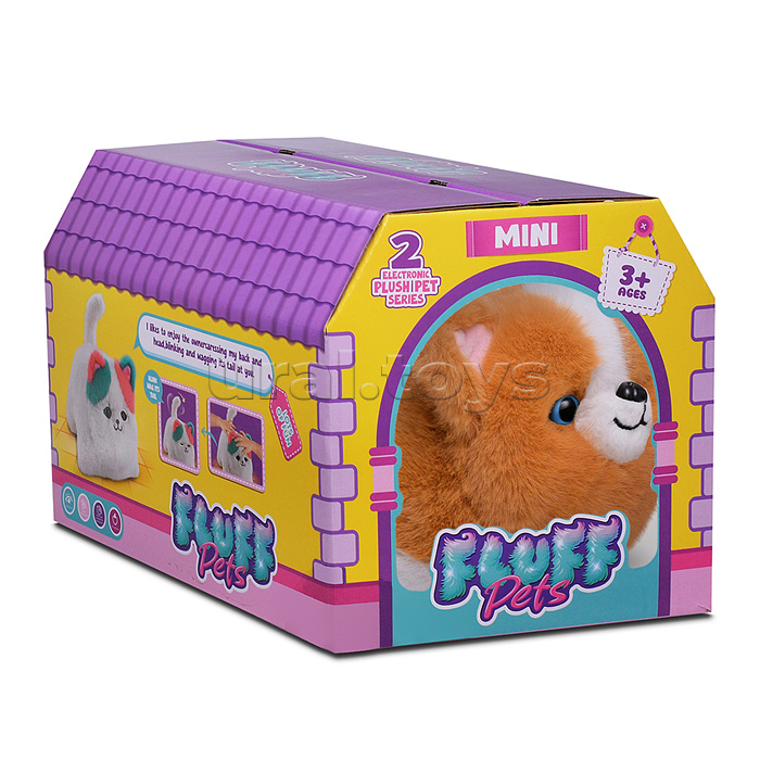 Собака "Пит" (глазки двигаются, запись, пьёт молоко, поёт) в коробке