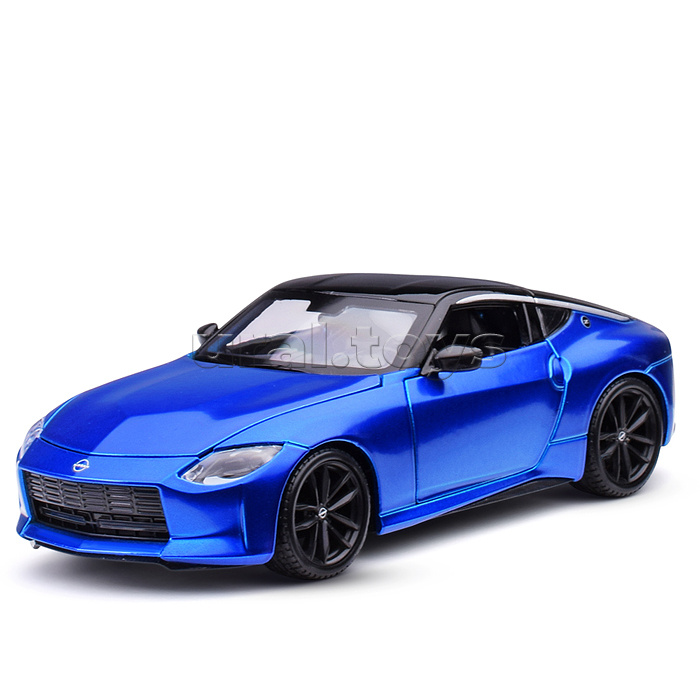 Машинка die-cast 2023 Nissan Z, 1:24, синяя, открывающиеся двери Машинка die-cast 2023 Nissan Z, 1:24, синяя, открывающиеся двери