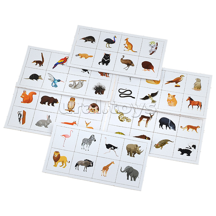 Лото детское Зоопарк (малое)