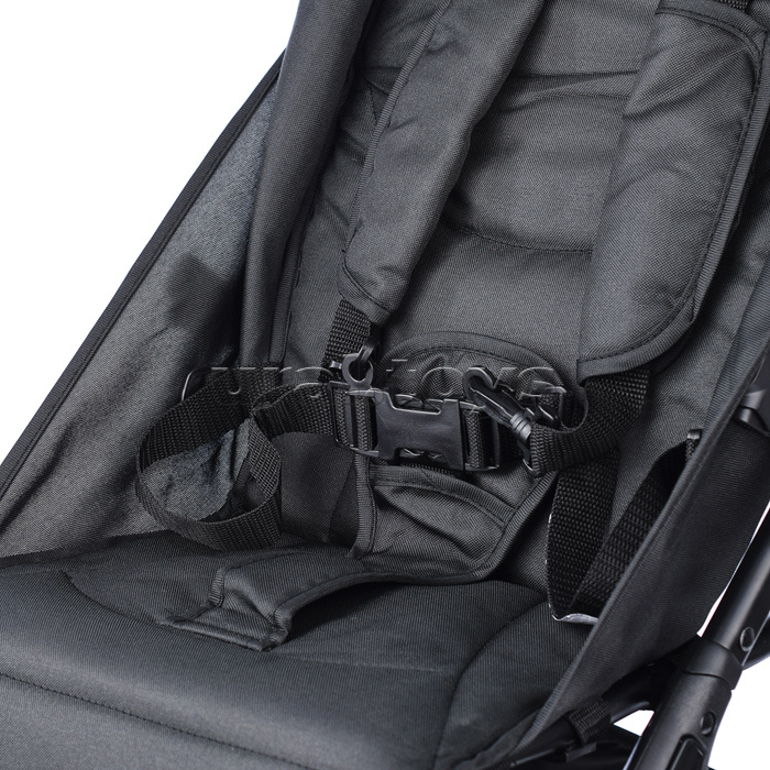 Коляска прогулочная Prammy Black, черный (в коробке)