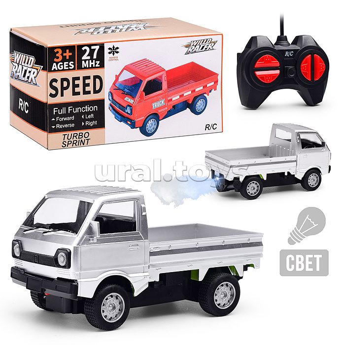 Машина "Погрузчик" р/у, дым 27 MGz, в коробке