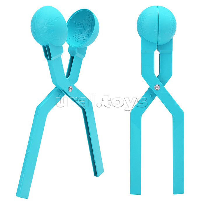 Форма для лепки снежков "Снежинка" бирюзовый Форма для лепки снежков "Снежинка" бирюзовый