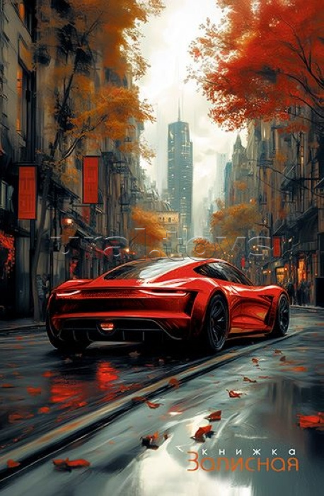 Записная книжка - перевертыш 80л. А6 на гребне "Авто"