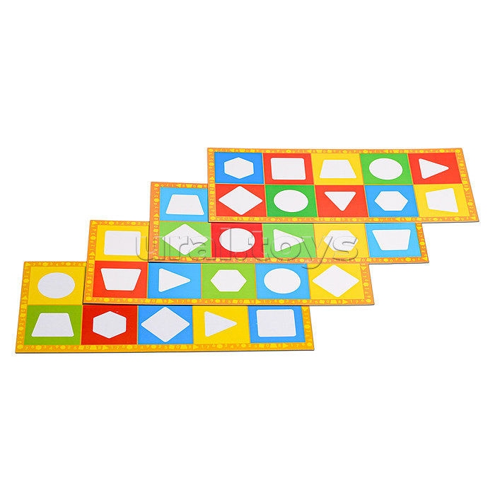 Лото развивающее (цветные фигурки)