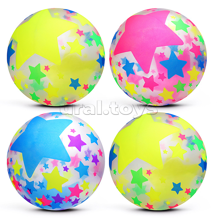 Мяч надувной детский PVC "Звёздный гол" 22см