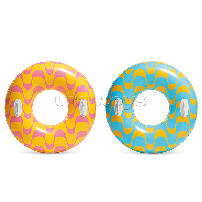 Круг для плавания d=91 см, от 9 лет, цвета МИКС, 59256NP INTEX