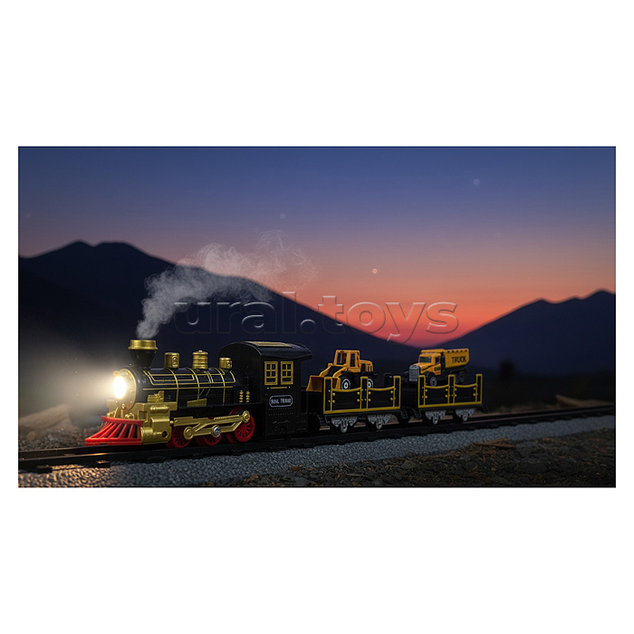 Железная дорога "Инженерная сила" (свет, звук) в коробке