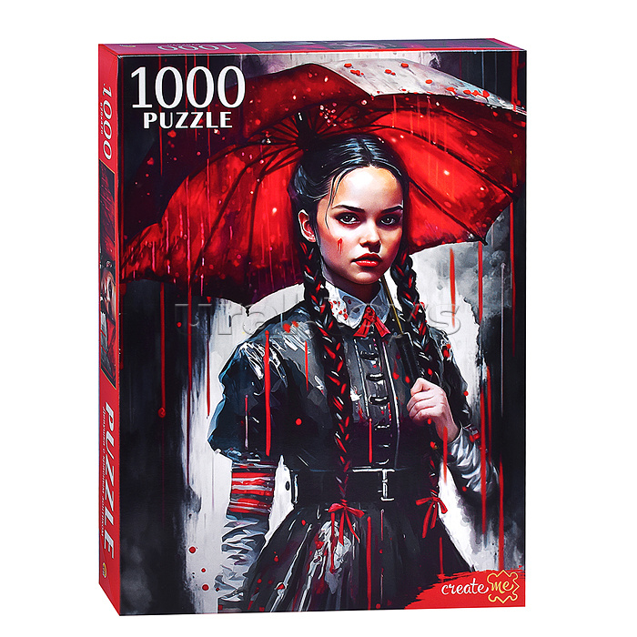 Пазлы 1000 "Девушка с красным зонтиком" Пазлы 1000 "Девушка с красным зонтиком"