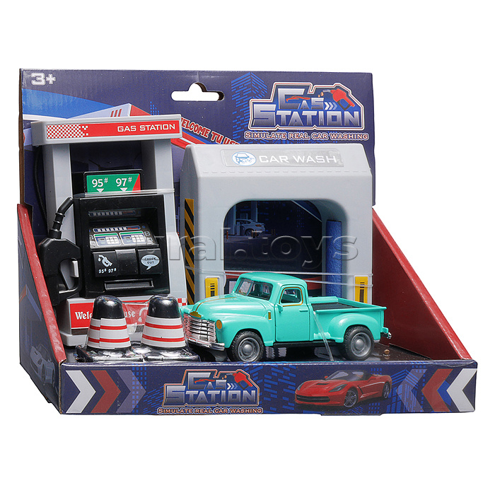 Набор машин "Заправка грузовиков" в коробке