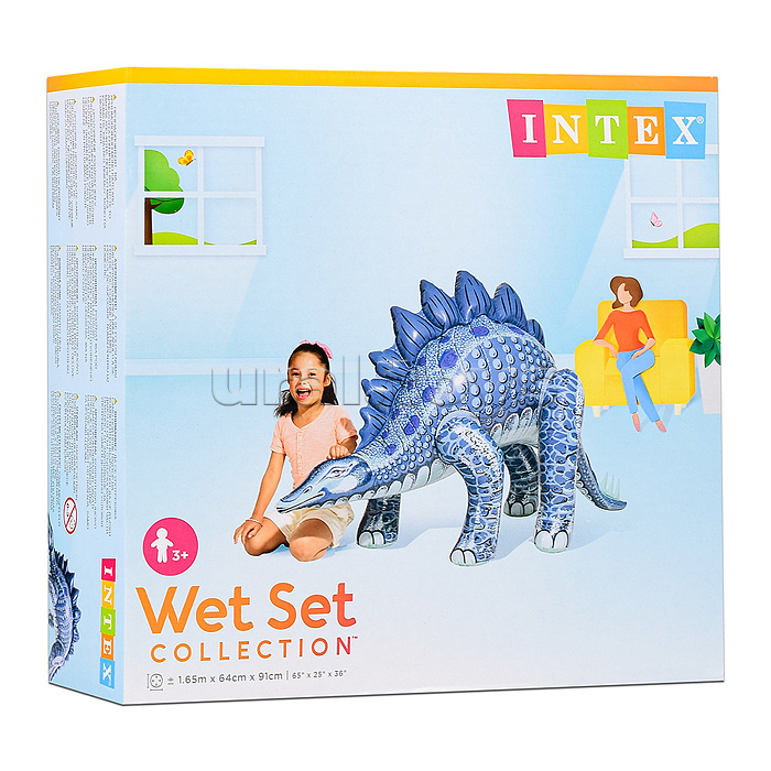 Игрушка надувная "Динозавр" от 3-8 лет, Тиранозавр или Стегозавр в ассортименте, 48593NP INTEX