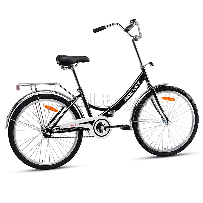 Велосипед 24" Rocket City Fold 24, цвет черный, размер 16"